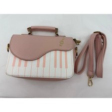 Bandolera con teclado de piano rosa cartera Kawaii Twee música cottagecore agudos