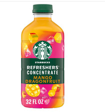 Starbucks Refreshers Concentrate Mango Dragonfruit, Refreshing Drink, Cold Drin