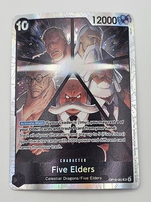 Bandai One Piece CCG Five Elders OP13-082 Foil SR Full Art 12000 Power 10 Cost