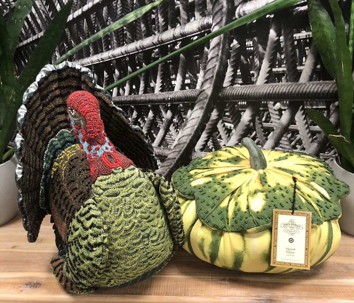 New John Derian Target 2023 Squash Decoration Pillow Fall Harvest Autumn w/ Tags