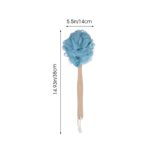 2 Pezzi Scrubber Doccia per Corpo Spazzole Bagno Uomo Miss Manico Lungo - Foto 5 di 12