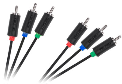 3RCA-3RCA-Komponentenkabel 1,8 m, Cabletech-Standard