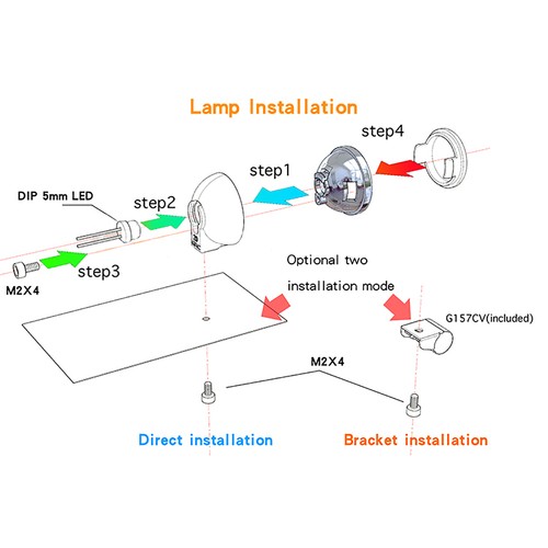 18mm Scheinwerfer Offroad Suchscheinwerfer G157H für GRC 1/10 T4 SCX10 RC Auto - Bild 11 von 14