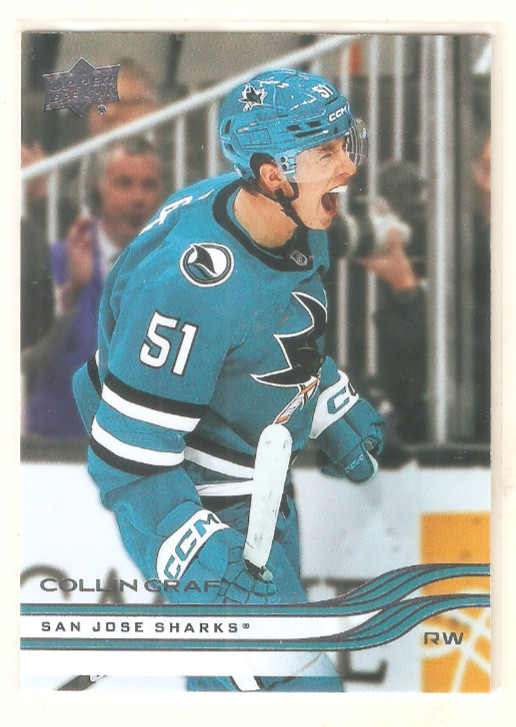 Collin Graf 2025-26 Upper Deck Series 2 Base Card #391 Sharks