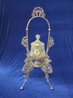 Antique Silver Plate Perfume Bottle Holder Meriden Britannia — photo 8