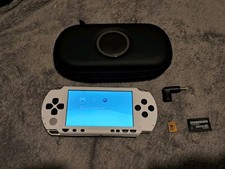 Sony PSP 1000 Black/White Handheld Console IPS with Charger Custom Firmware
