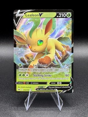 Leafeon V - 013/159 - Pokemon Crown Zenith Sword & Shield Ultra Rare Card NM