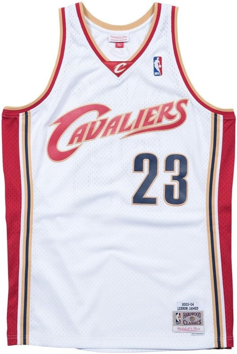 Mitchell & Ness Men's Lebron James White Cleveland Cavaliers