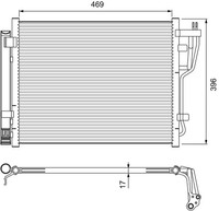 Kondensator Klimaanlage Valeo 814070 Aluminium FüR Hyundai I30 FD Elantra 4 HD