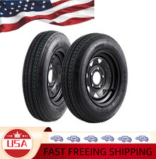 Set Of 2 4.80-12 Trailer Tires With 12 Rims 5 Lug On 4.5 Design Load Range Set Of 2 4.80-12 Trailer Tires With 12 Rims 5 Lug On 4.5 Design Load Range