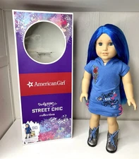 American Girl Truly Me Street Chic Doll #90 Blue Hair Eyes Light Skin 2021 Box