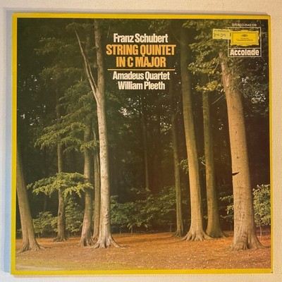PLEETH Amadeus Quartet Schubert String Quintet In C Major N/Mint 1980  DG  LP