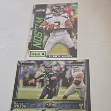 Panini Topps NFL Trading Card Lot - Russell Wilson, Seahawks, 2013, 2 Cards