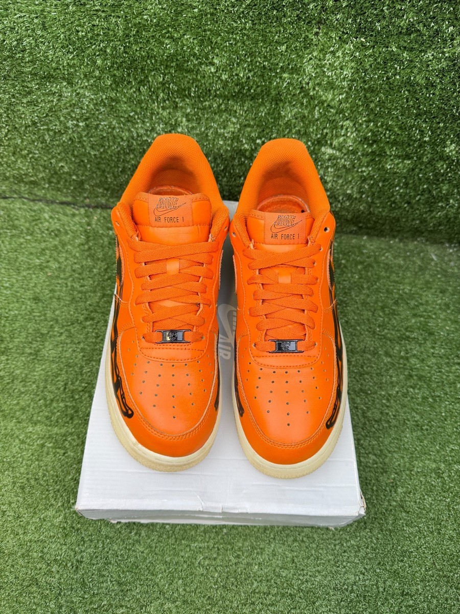 Size 10 - Nike Air Force 1 Low Orange Skeleton 194953526103| eBay