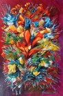 ORIGINAL OIL PAINTING canvas abstract contemporary ART by Pronkin 2023 flowers 1