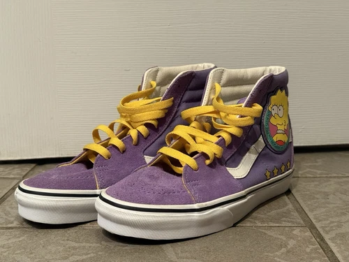 Vans Sk8-Hi The Simpsons Sneakers Lisa Simpson For President Shoes Size M5.5 W7
