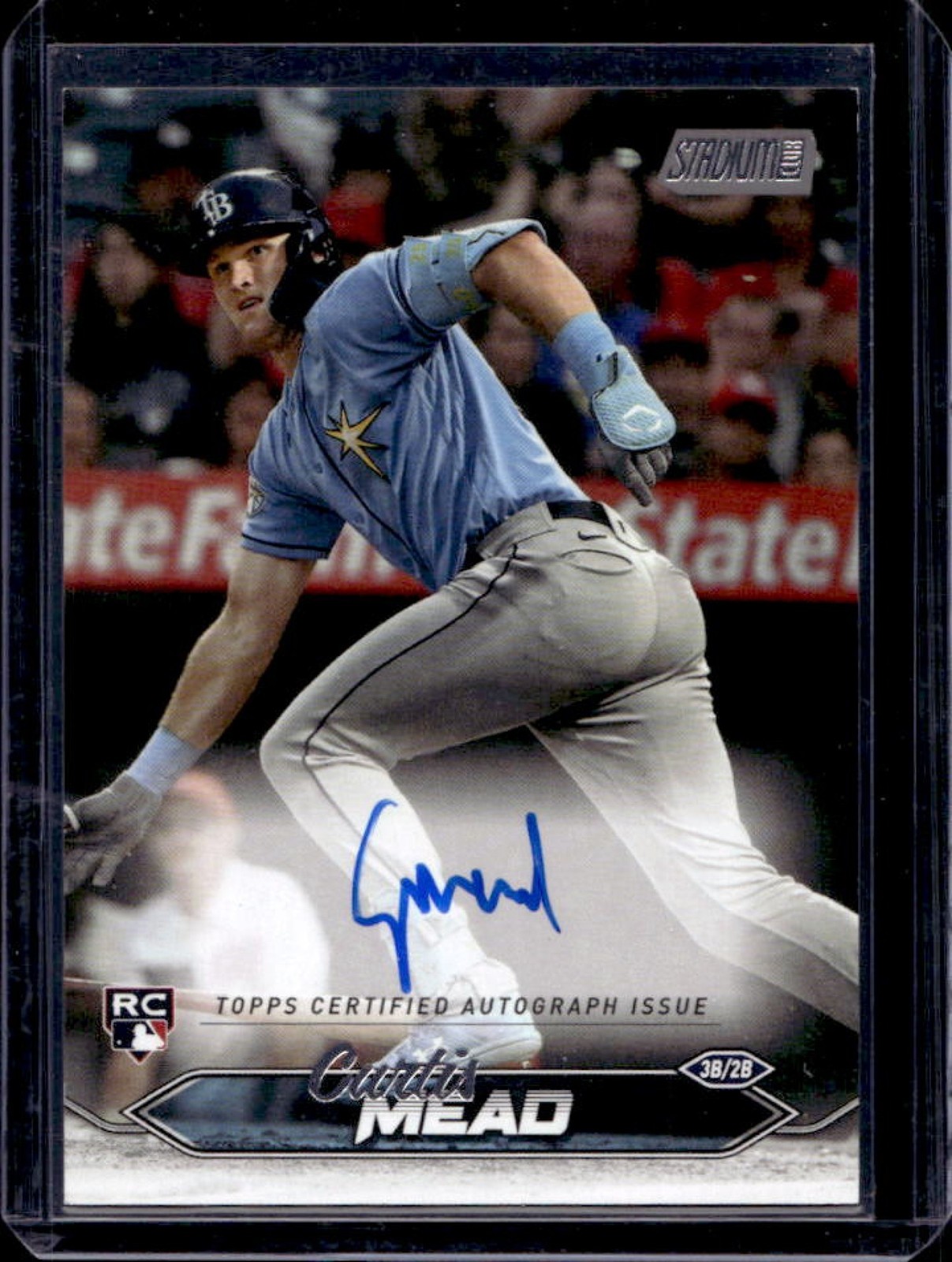 2024 Stadium Club Curtis Mead Auto RC Rookie #SCBA-CM Rays