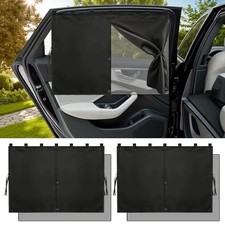 Car Window Shades, 2 Pack Magnetic Car Sun Shades with 7 Strong Magnets,