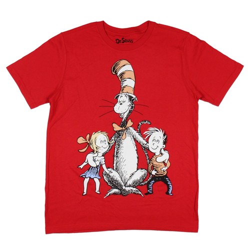 Dr Seuss Boys The Cat in the Hat w Kids Short Sleeve T-Shirt Kids (18, XXL)