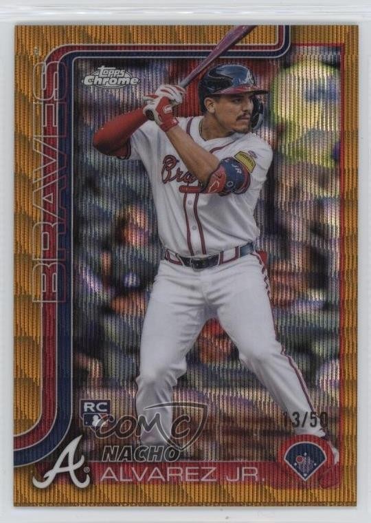 2025 Topps Chrome Gold Wave Refractor /50 Nacho Alvarez Jr #75 08vx