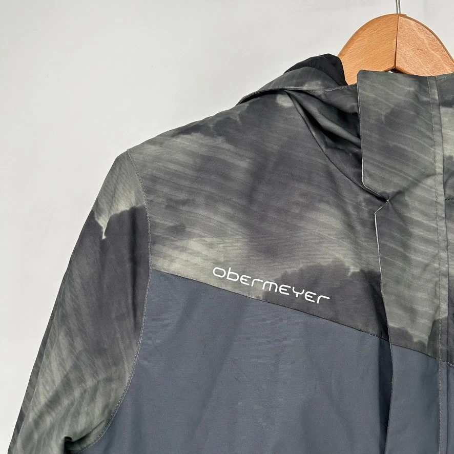 Chaqueta Obermeyer Niños Extra Grande Verde Viaje Esquí Snowboard Con Capucha Niños Foto 2 de 4