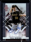 2025 Topps Transcendent Collection Paul Skenes Icons Chrome Auto #/25 Pirates
