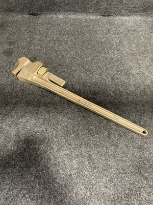 MCMASTER-CARR Nonsparking Pipe Wrench 6498A5 24'' 4-1/4'' Jaw
