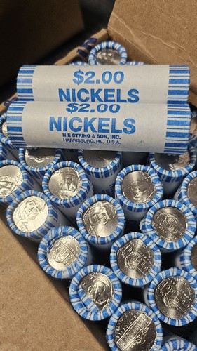 ๐ฅ 2023 P Jefferson Nickel BU Roll โจ Brilliant Uncirculated โ Bank Sealed! ๐ฆ - Picture 4 of 5