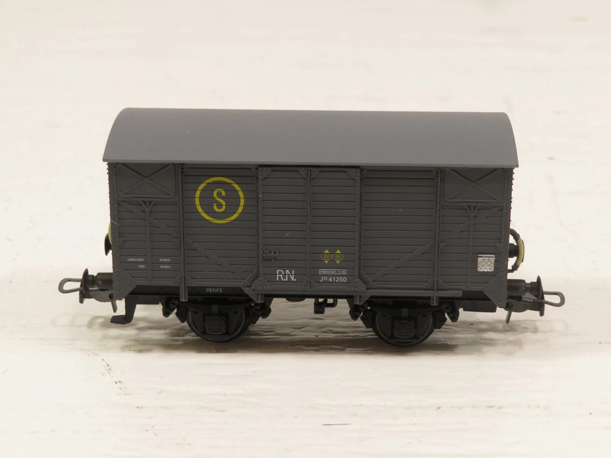 Wagon plat, type Ks, avec 2 containers, RENFE - EL1446 - Electrotren