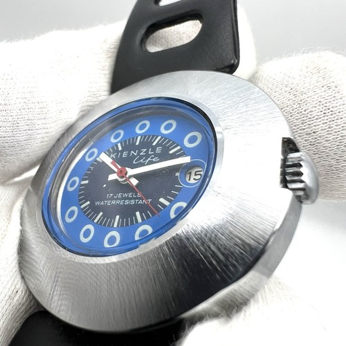 Vintage Herrenuhr Kienzle Life NOS 43mm Handaufzug Blau - Bild 8 von 16
