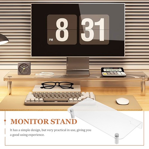 Support De Moniteur Bureau Supports D'ordinateur Rehausseur D'écran Pour - Photo 8/12
