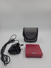 Nintendo Game Boy Advance SP AGS-001 Red | Tested & Working | Genuine | Charger 