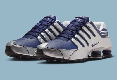 Nike Shox NZ Shoes Midnight Navy Blue Silver Black 378341-402 Men's Sizes NEW
