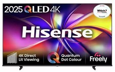 Hisense 43 Inch TV Smart 4K QLED TV 43E78QTUK Ultra HD HDR Freely TV