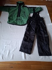 Skianzug Schneeanzug Gr. M, Jacke  Grün- Schwarz, Latzhose Schwarz