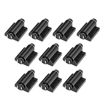 Touch Catch Magnetic Press Latch for Cabinet Door Cupboard Drawers Black 10pcs