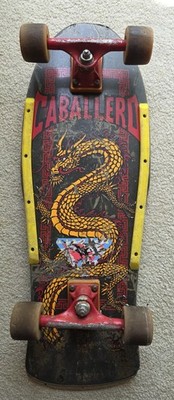 Vtg 1980's Steve Caballero POWELL PERALTA Dragon Black Skateboard