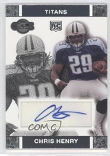 2007 Topps Co-Signers Rookie Auto Chris Henry #RA-CH Auto RC