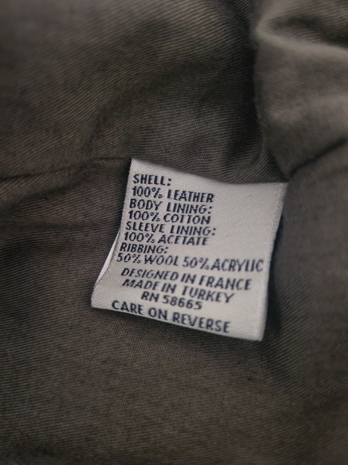 Facconable Brown Leather Jacket - Small - image 3