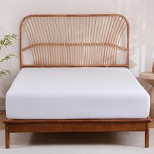 FreshCulture Bamboo Fitted Sheet King Size, Viscose Derived from Bamboo, Silk...
