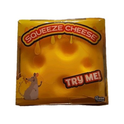 Giggle Zone Squeeze Cheese Tactile Squeeze Toy Yellow SQUEEZE CHEESE