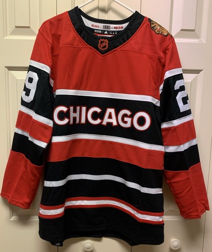 Men's Adidas Chicago Blackhawks Retro Marc Andre Fleury Jersey H52265 Size 46 - Picture 4 of 7