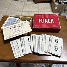 1938 Flinch Parker Brothers Inc. Vintage Game Box  Instructions Complete 