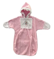 Vintage Beatrix Potter Quiltex Pink Embroidered Mrs Rabbit One Piece Newborn