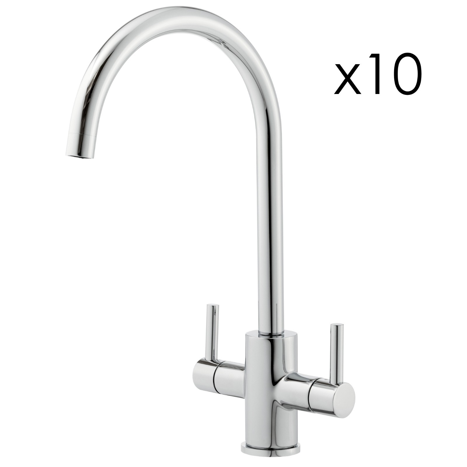 10x Elektro Kitchen Mixer Tap Chrome Dual Lever Monobloc Faucet Job Lot Bulk UK - Image 3