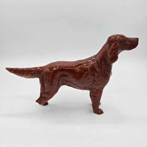 Beswick England Irish Setter Dog Figure Vintage Ceramic w/ Label – Damaged - Picture 5 of 14