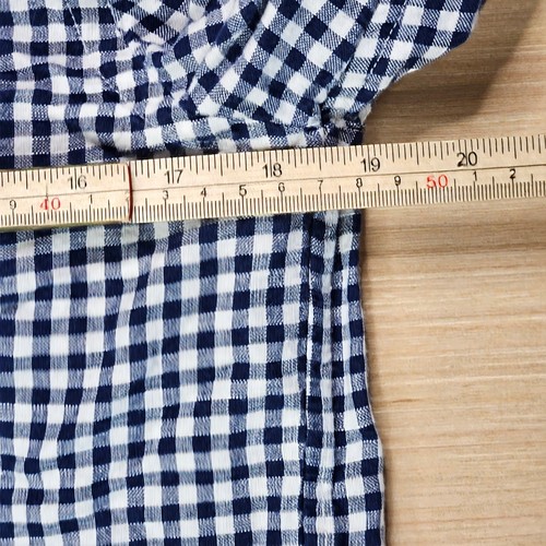Polo Ralph Lauren Linen Blend Blue Check Button Up Shirt Youth Boys L 14-16 - Picture 5 of 9