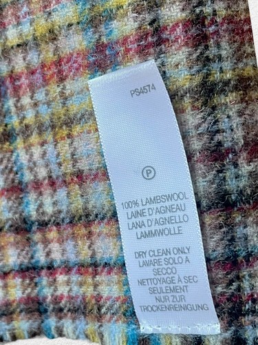 PAUL SMITH Men’s Wool/Cashmere Multi-Color Scarf 62” L Made In ENGLAND - Picture 6 of 12