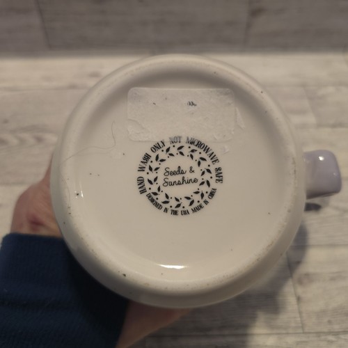 Seeds & Sunshine Floral Spring Summer Ceramic Coffee Tea Mug Drinkware Gift - Picture 5 of 7