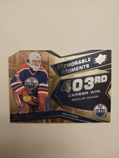 2008/09 SPX Grant Fuhr Memorable Moments Die Cut Card!